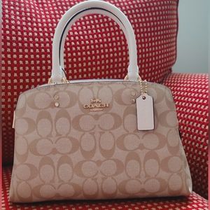 Coah Mini Lillie Carryall in signature canvas